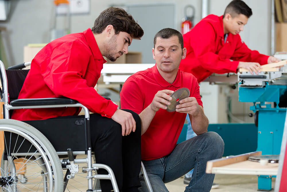 Workplaces for the disabled