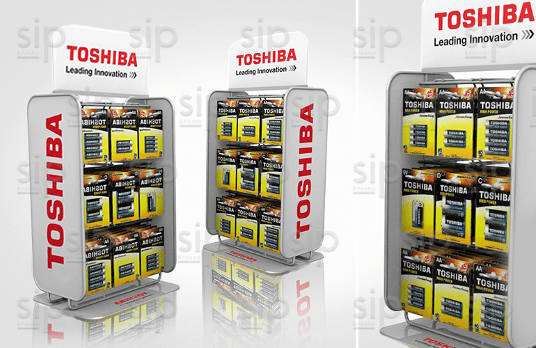 Stojaki reklamowe dla Toshiba
